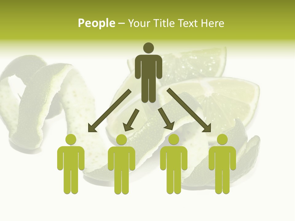 Cutted Lime And Its Rind Cutout In Spiral Form PowerPoint Template