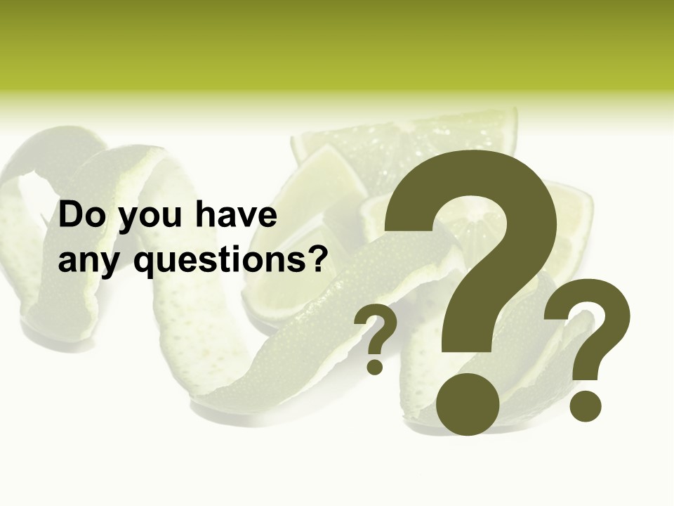 Cutted Lime And Its Rind Cutout In Spiral Form PowerPoint Template