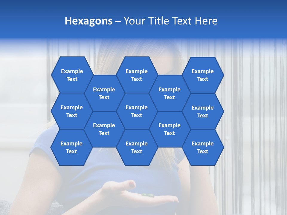 Woman Taking A Pill For Her Headache PowerPoint Template