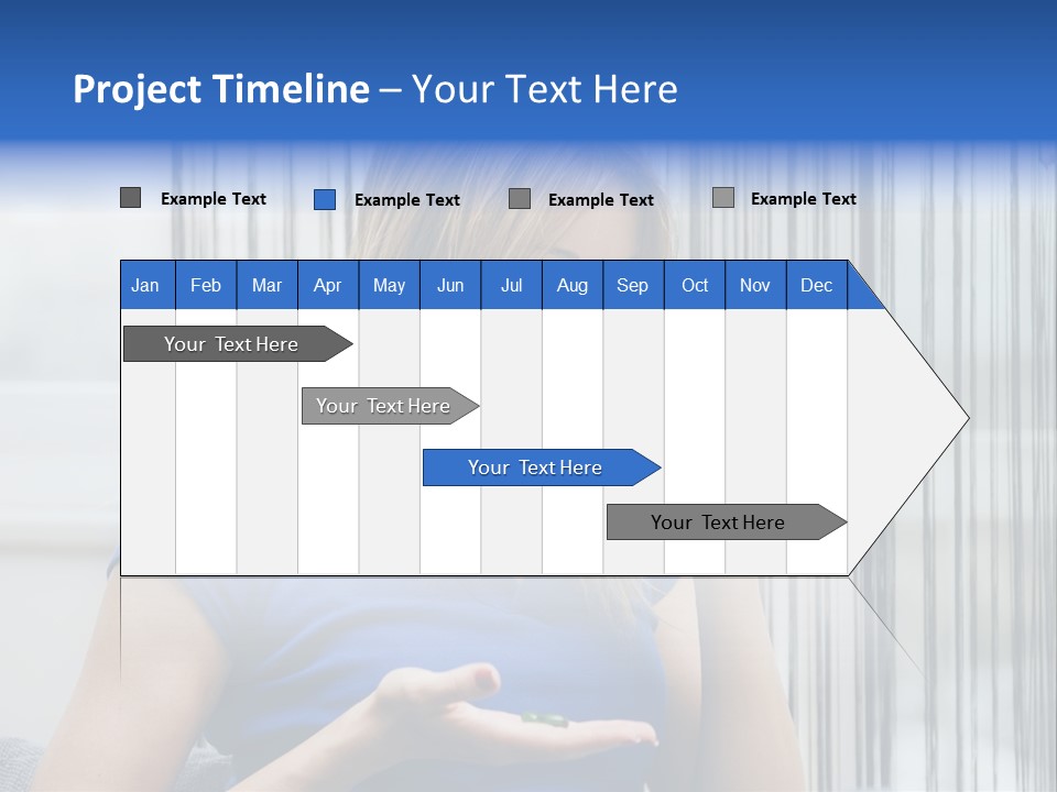 Woman Taking A Pill For Her Headache PowerPoint Template