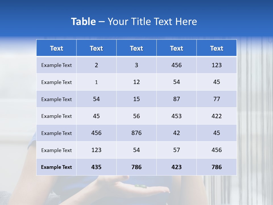 Woman Taking A Pill For Her Headache PowerPoint Template