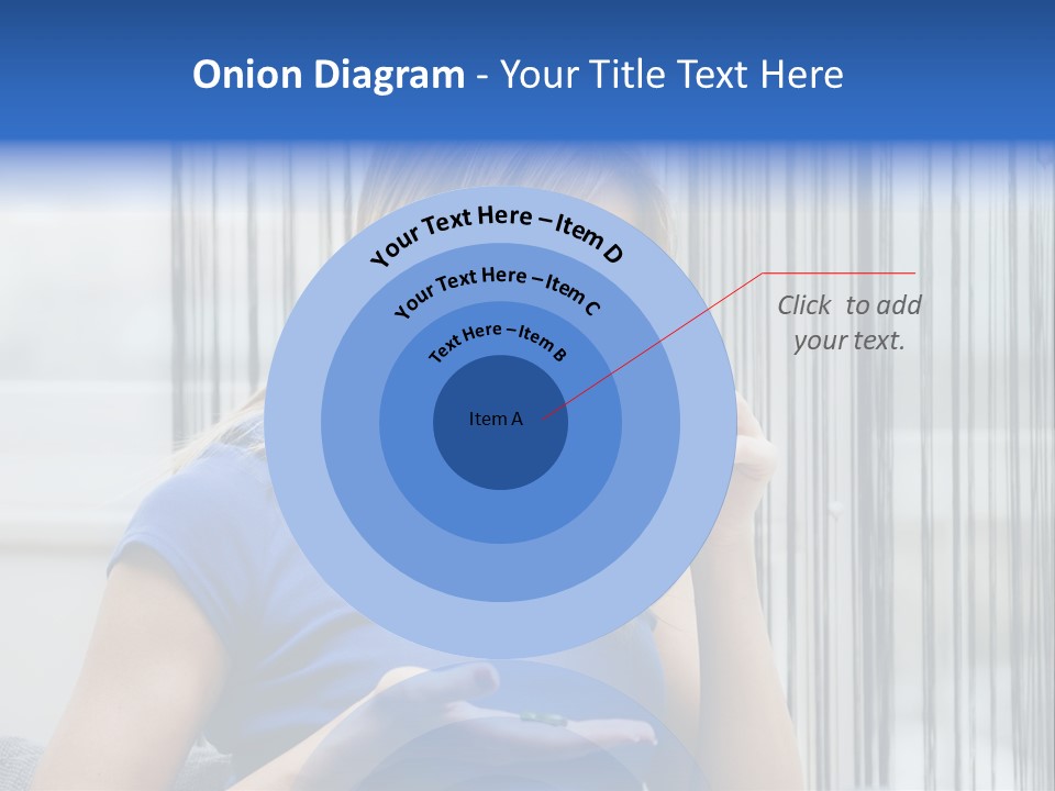 Woman Taking A Pill For Her Headache PowerPoint Template