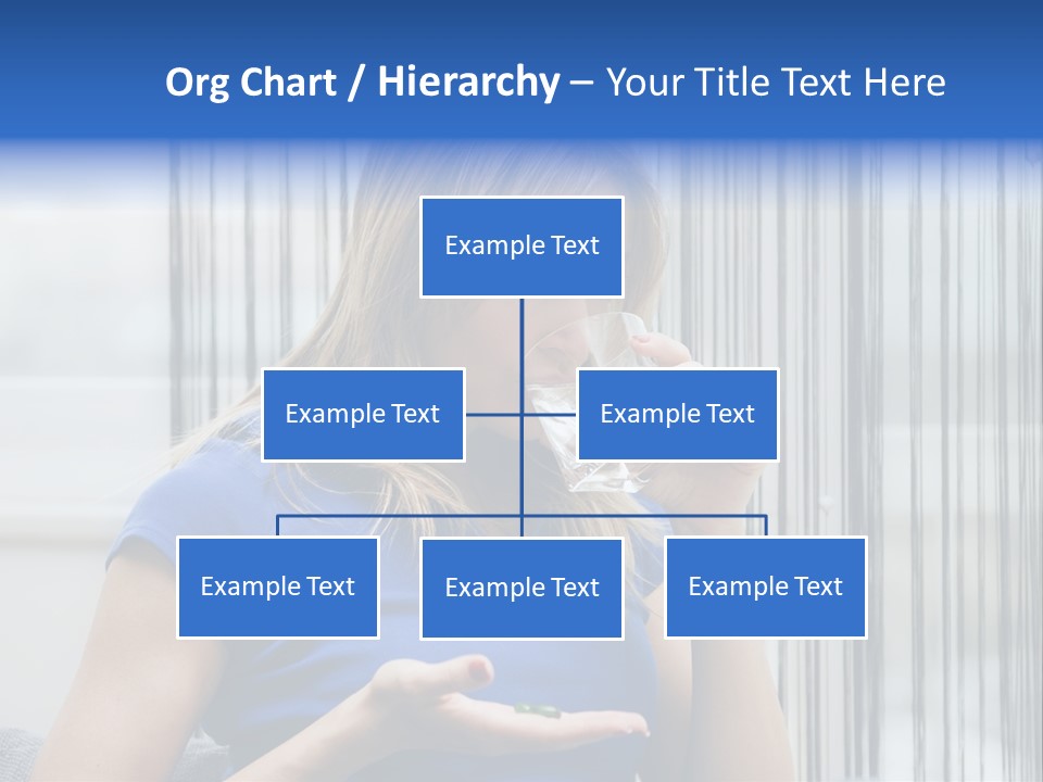 Woman Taking A Pill For Her Headache PowerPoint Template