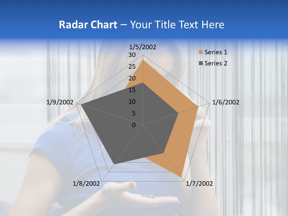 Woman Taking A Pill For Her Headache PowerPoint Template