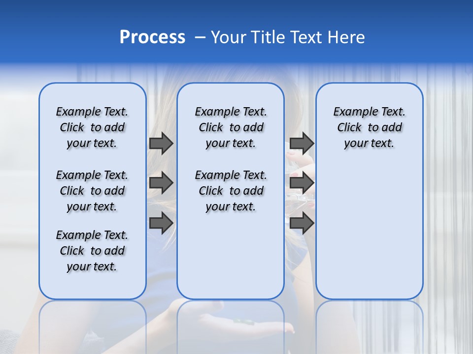 Woman Taking A Pill For Her Headache PowerPoint Template