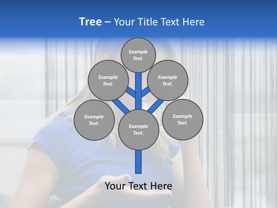 Woman Taking A Pill For Her Headache PowerPoint Template