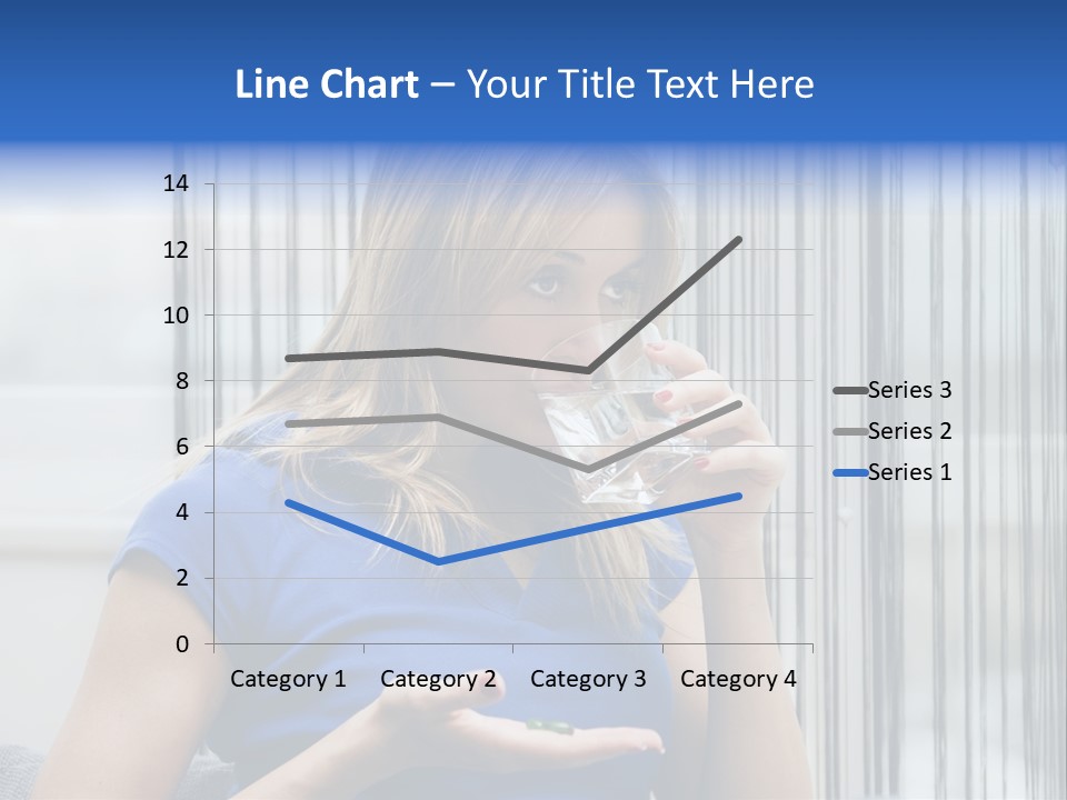 Woman Taking A Pill For Her Headache PowerPoint Template