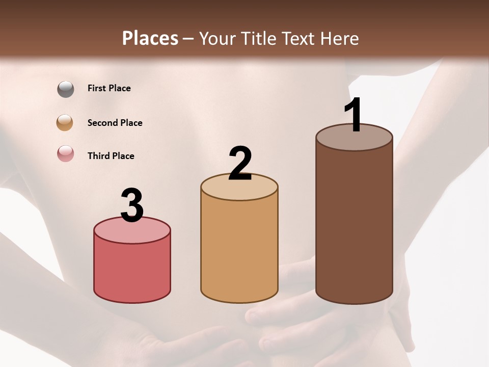 A Young Man With A Backache. PowerPoint Template