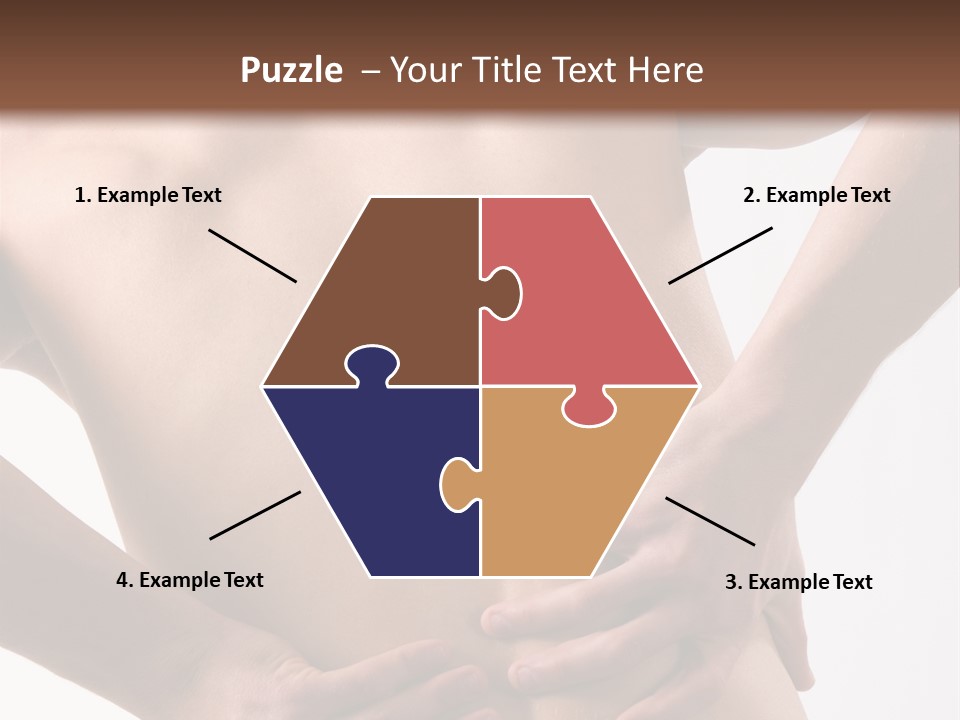 A Young Man With A Backache. PowerPoint Template