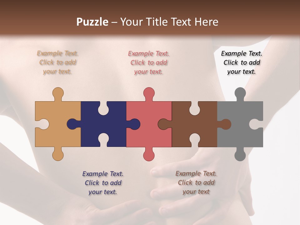 A Young Man With A Backache. PowerPoint Template