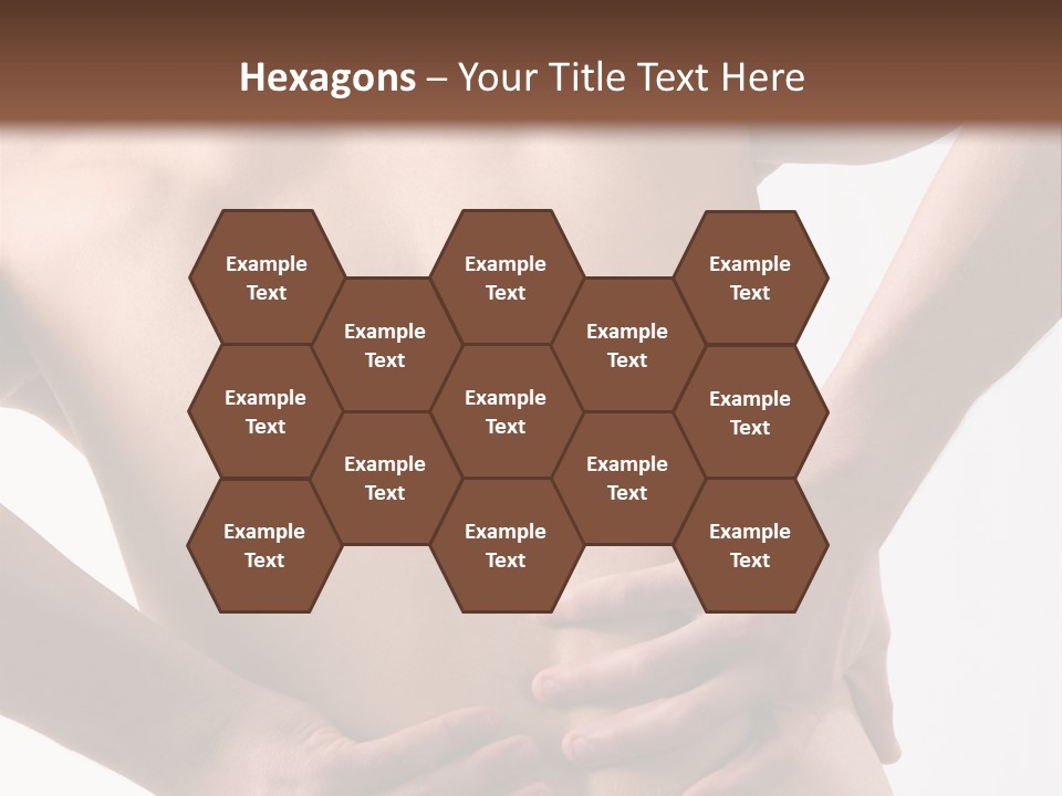 A Young Man With A Backache. PowerPoint Template