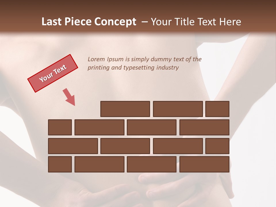 A Young Man With A Backache. PowerPoint Template