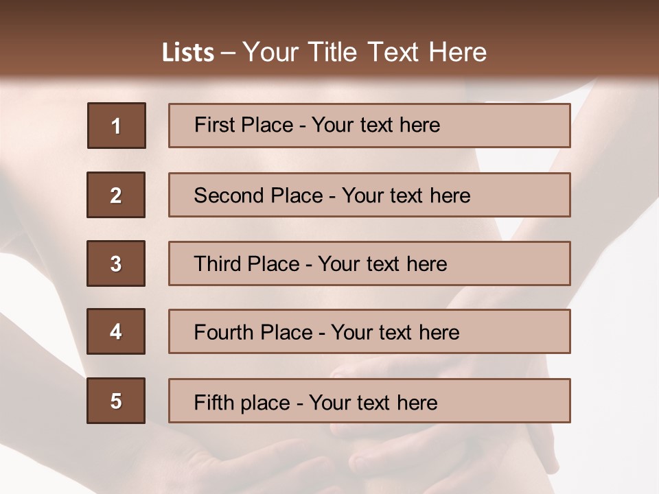 A Young Man With A Backache. PowerPoint Template