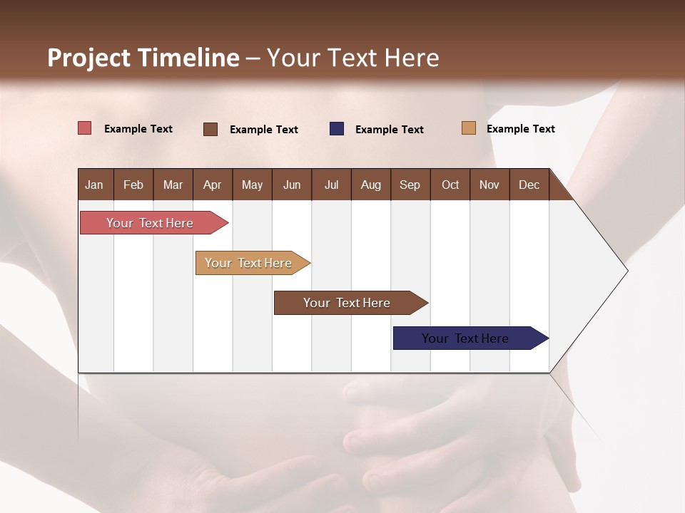 A Young Man With A Backache. PowerPoint Template