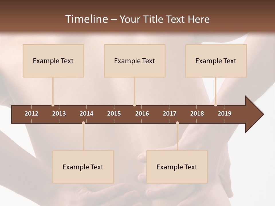 A Young Man With A Backache. PowerPoint Template