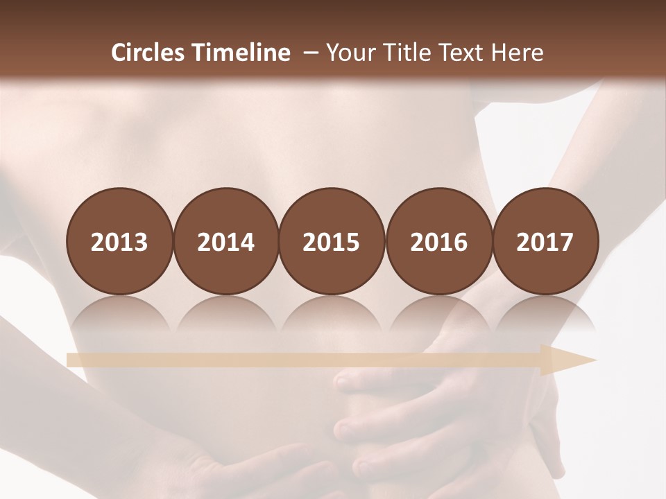 A Young Man With A Backache. PowerPoint Template