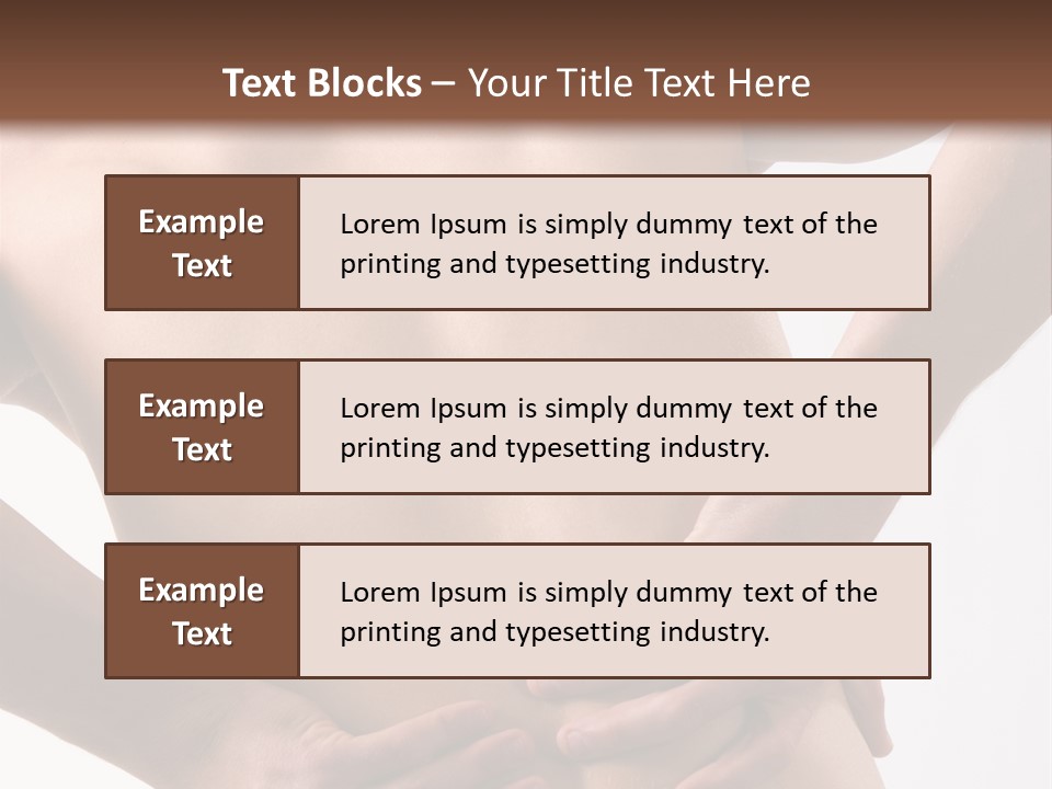A Young Man With A Backache. PowerPoint Template