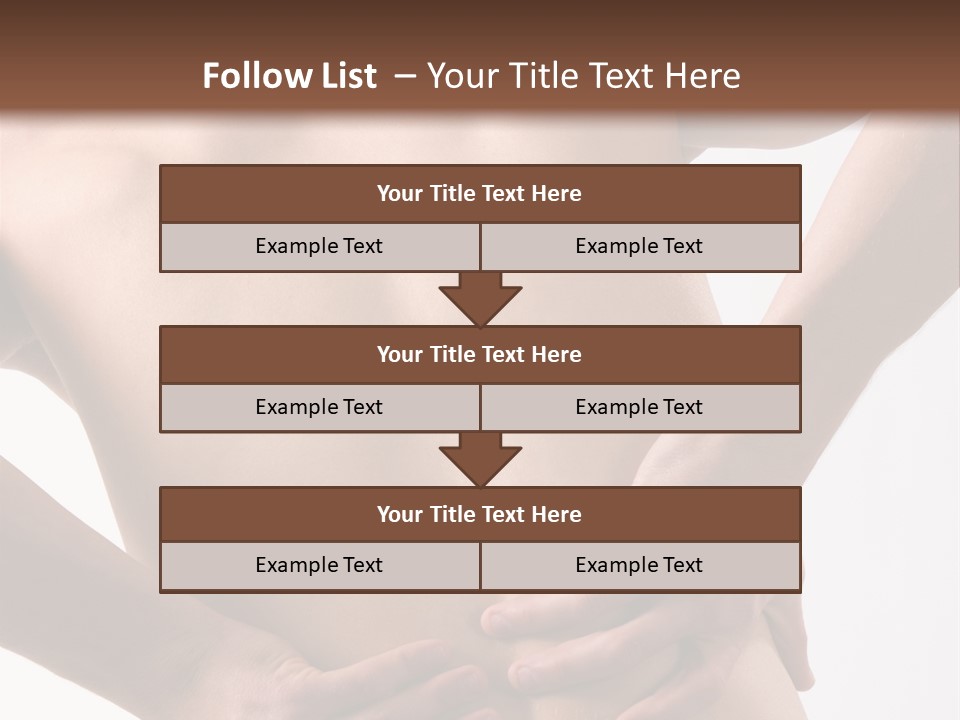 A Young Man With A Backache. PowerPoint Template