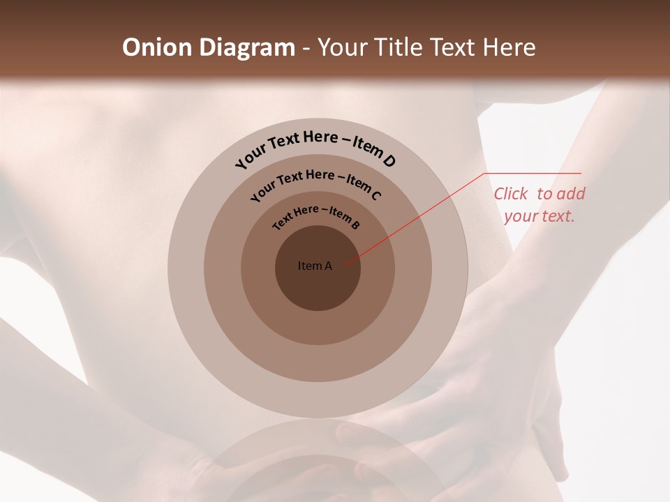 A Young Man With A Backache. PowerPoint Template