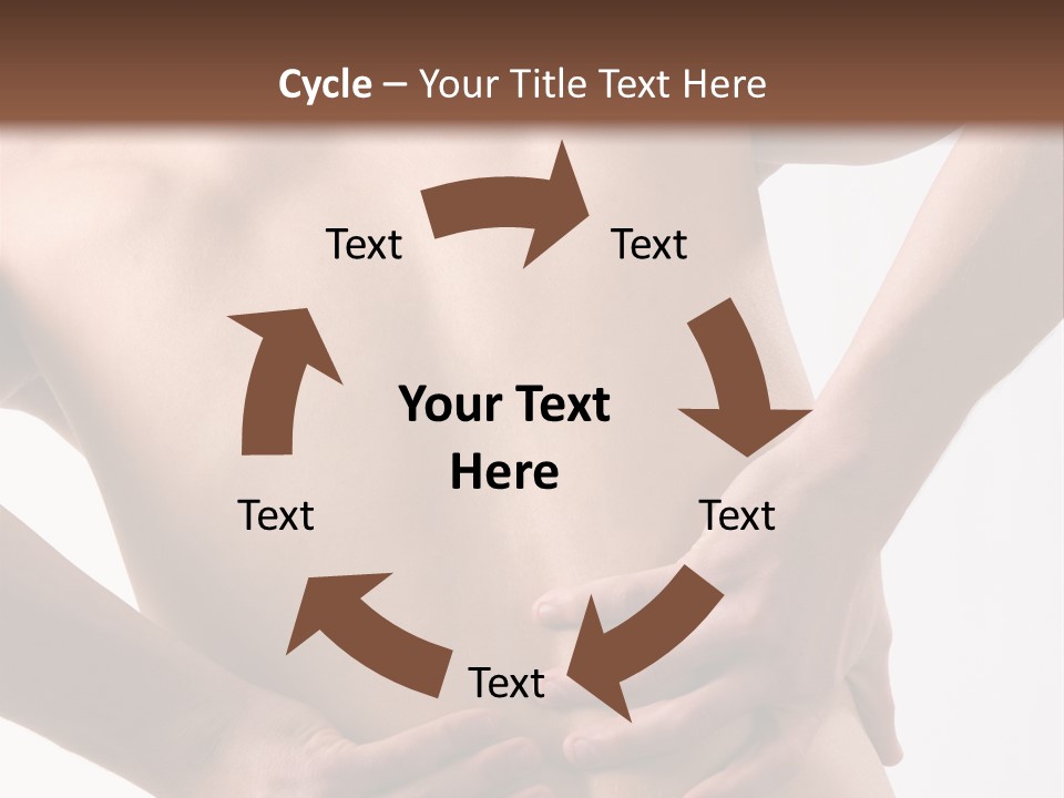 A Young Man With A Backache. PowerPoint Template