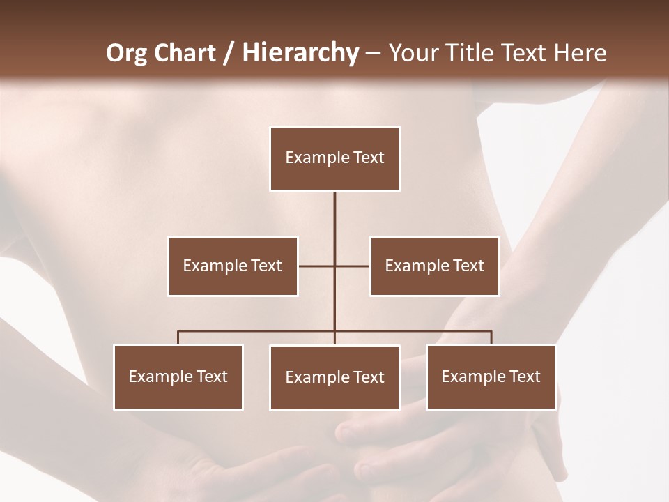 A Young Man With A Backache. PowerPoint Template