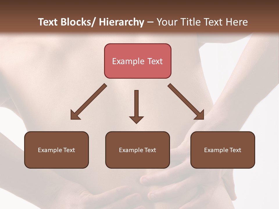 A Young Man With A Backache. PowerPoint Template