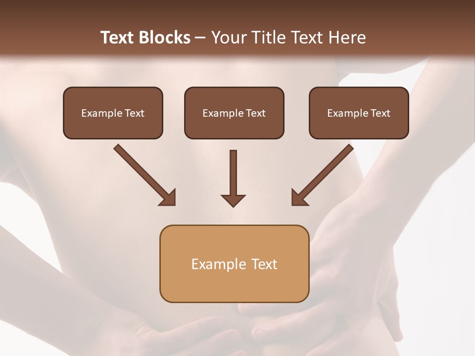 A Young Man With A Backache. PowerPoint Template