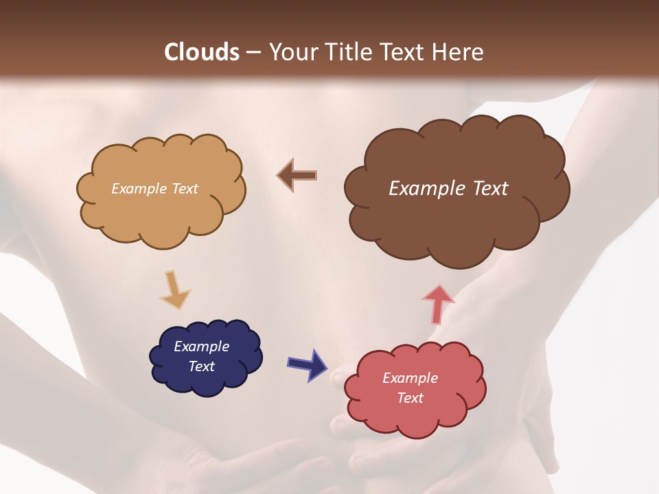 A Young Man With A Backache. PowerPoint Template