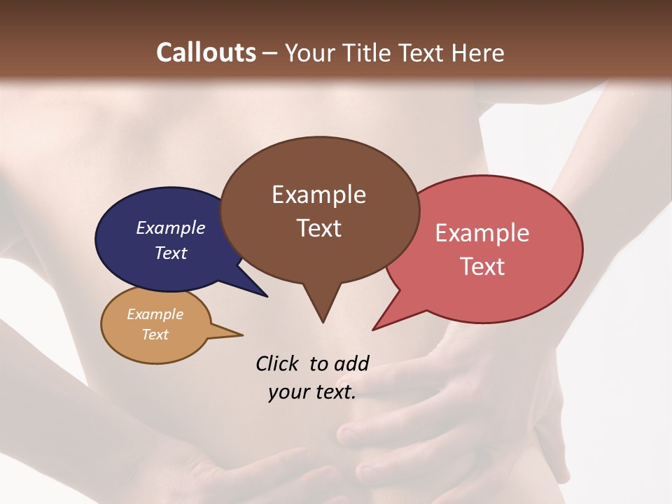 A Young Man With A Backache. PowerPoint Template