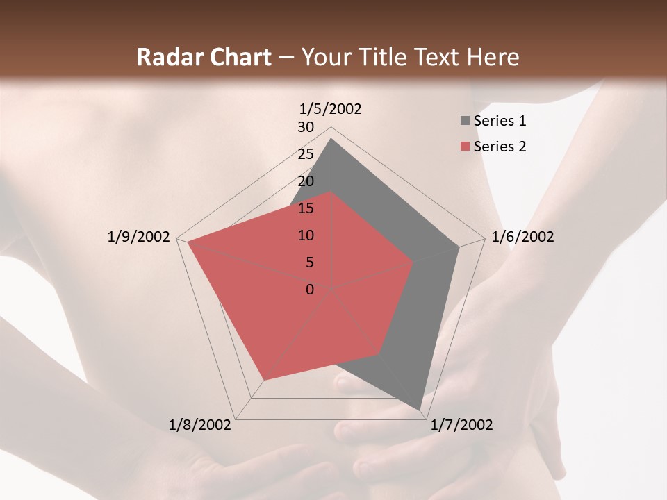 A Young Man With A Backache. PowerPoint Template