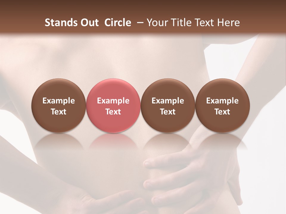 A Young Man With A Backache. PowerPoint Template