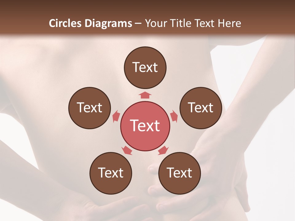 A Young Man With A Backache. PowerPoint Template