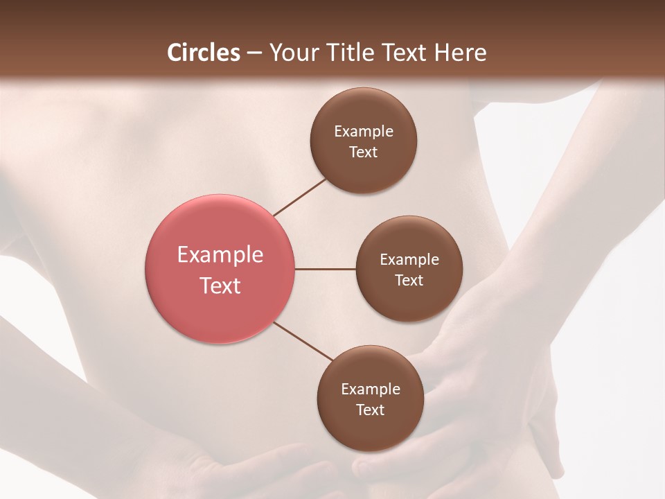 A Young Man With A Backache. PowerPoint Template