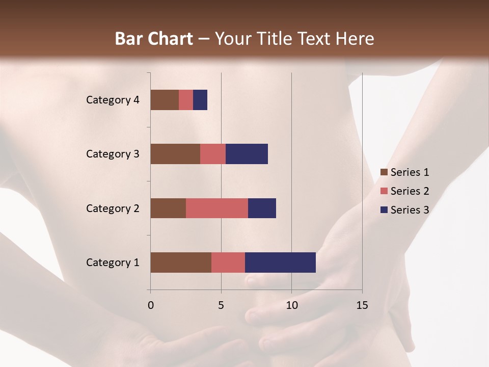 A Young Man With A Backache. PowerPoint Template