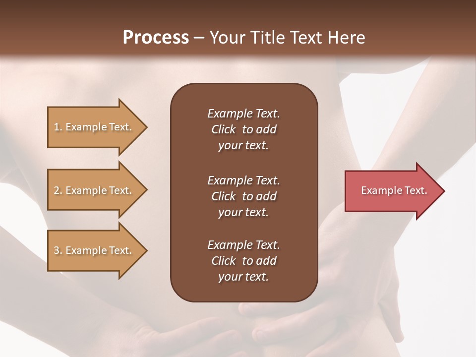 A Young Man With A Backache. PowerPoint Template