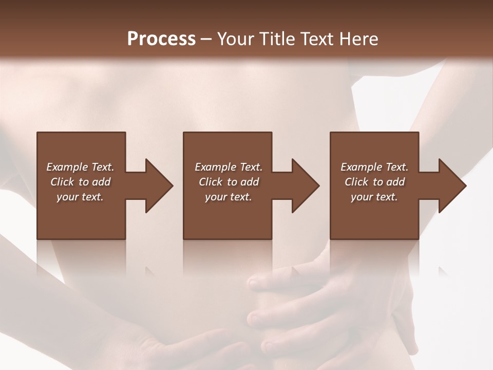 A Young Man With A Backache. PowerPoint Template