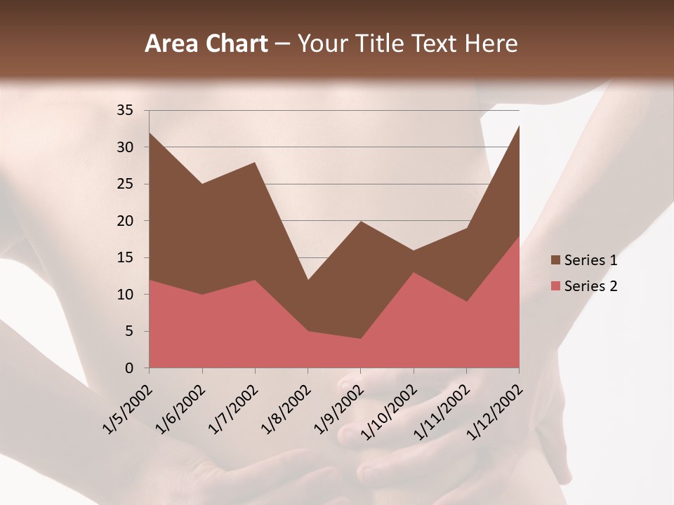 A Young Man With A Backache. PowerPoint Template