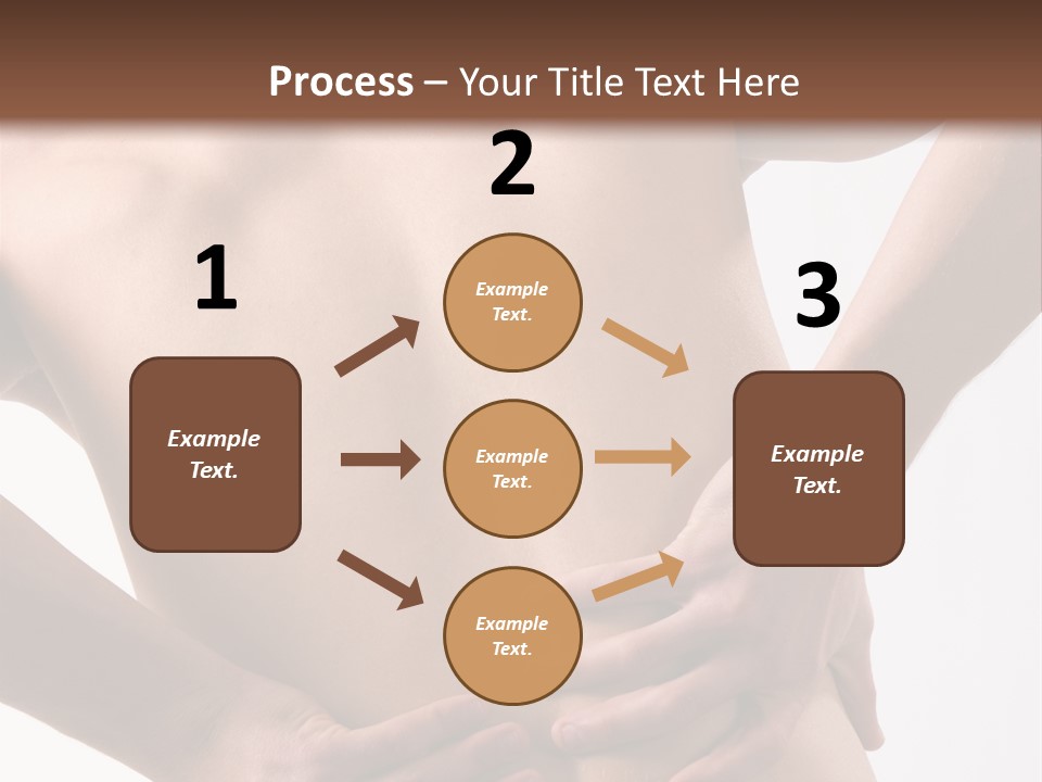 A Young Man With A Backache. PowerPoint Template