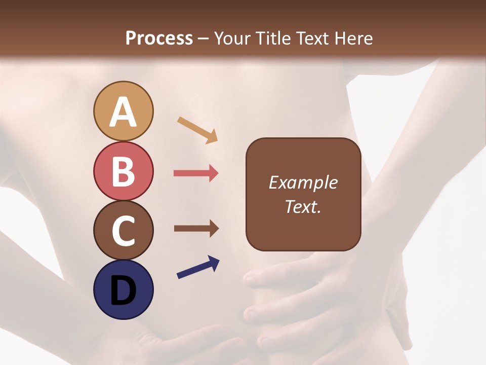 A Young Man With A Backache. PowerPoint Template