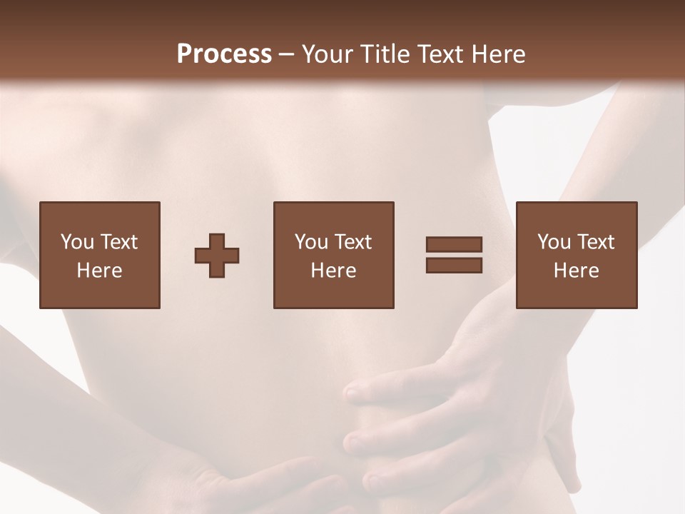 A Young Man With A Backache. PowerPoint Template