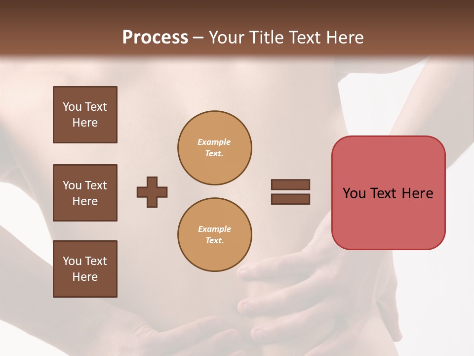 A Young Man With A Backache. PowerPoint Template
