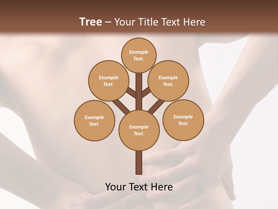 A Young Man With A Backache. PowerPoint Template