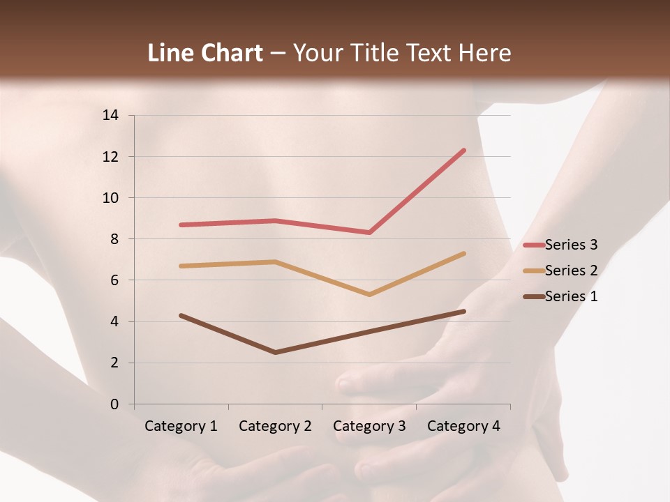 A Young Man With A Backache. PowerPoint Template