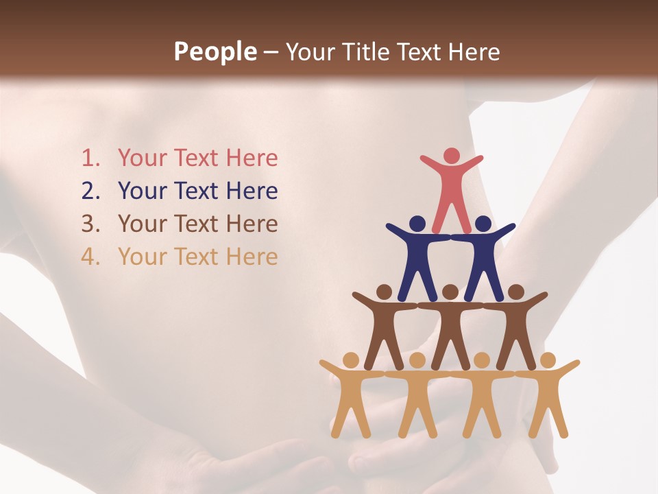 A Young Man With A Backache. PowerPoint Template