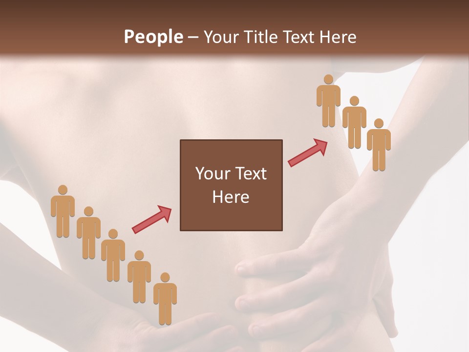 A Young Man With A Backache. PowerPoint Template