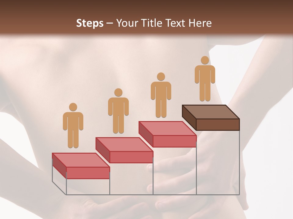 A Young Man With A Backache. PowerPoint Template