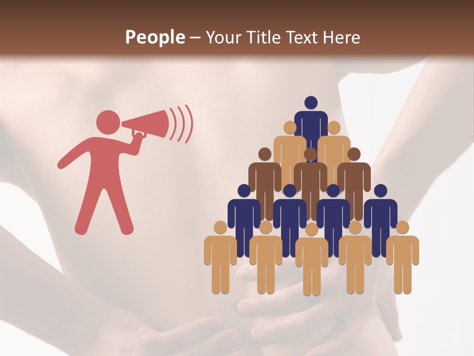 A Young Man With A Backache. PowerPoint Template