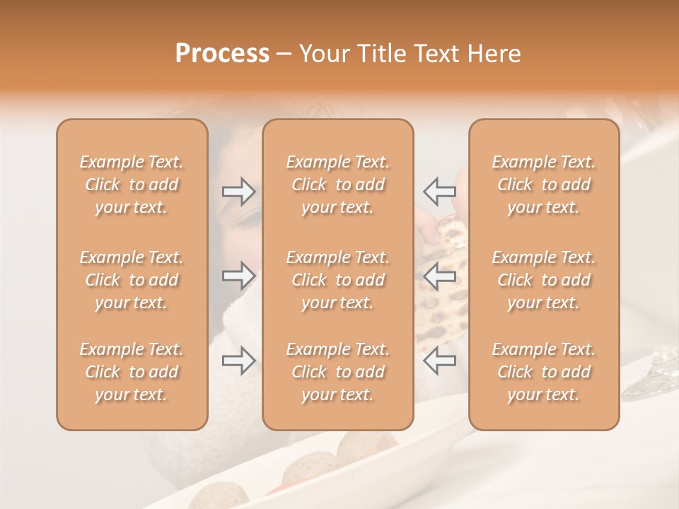 Jewish Girl Eating A Matzo Ball Soup In Passover PowerPoint Template