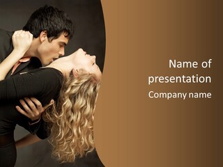 Beautiful Nice Couple In Love PowerPoint Template