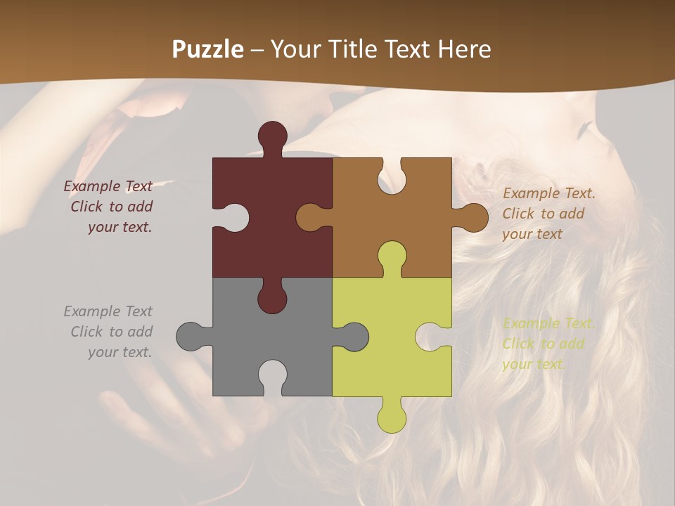 Beautiful Nice Couple In Love PowerPoint Template